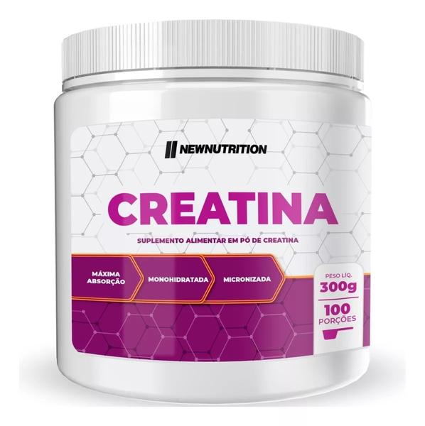 Creatina Monohidratada Micronizada NewNutrition 300g - New Nutrition Imagem de Creatina Monohidratada Micronizada NewNutrition 300g