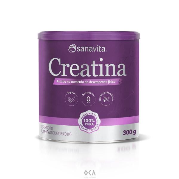 Imagem de Creatina Monohidratada Musculação Sabor Neutro Sanavita 300G