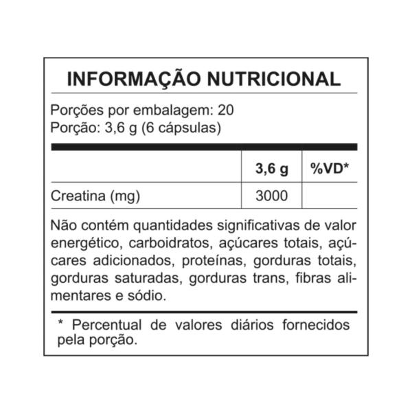 Imagem de Creatina Monohidratada Nutrata 120 Cápsulas