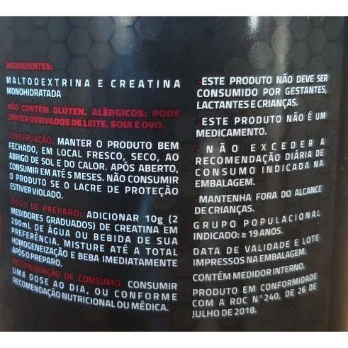 Imagem de Creatina Monohidratada Power com Malto 300gr. - Bluster Nutrition - suplemento alimentar