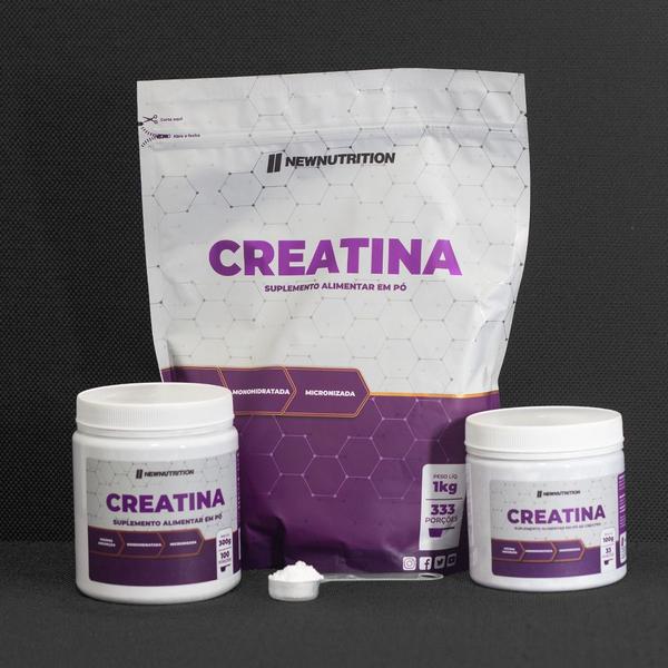 Creatina Monohidratada Pura em Pó 1Kg Natural NewNutrition - Potência no treino Resistência à fadiga Imagem de Creatina Monohidratada Pura em Pó 1Kg Natural NewNutrition - Potência no treino Resistência à fadiga