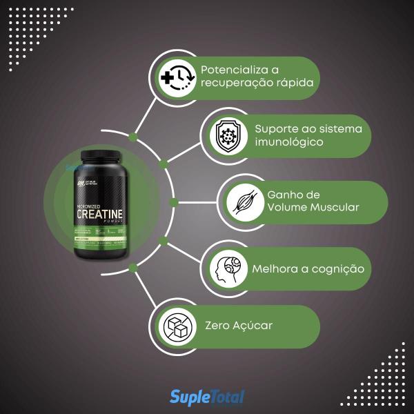 Imagem de Creatina Powder Micronizada Pura 300g Optimum Nutrition