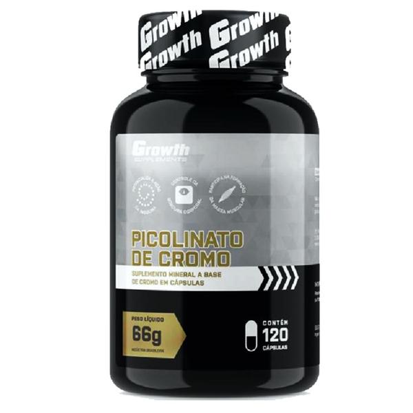 Creatina Pura 100g Monohidratada + Cromo 120 Caps Growth Imagem de Creatina Pura 100g Monohidratada + Cromo 120 Caps Growth