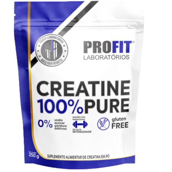 Imagem de Creatina Pura 250g Refil Profit Labs Potencialize Sua Performance com Pureza e Eficiência