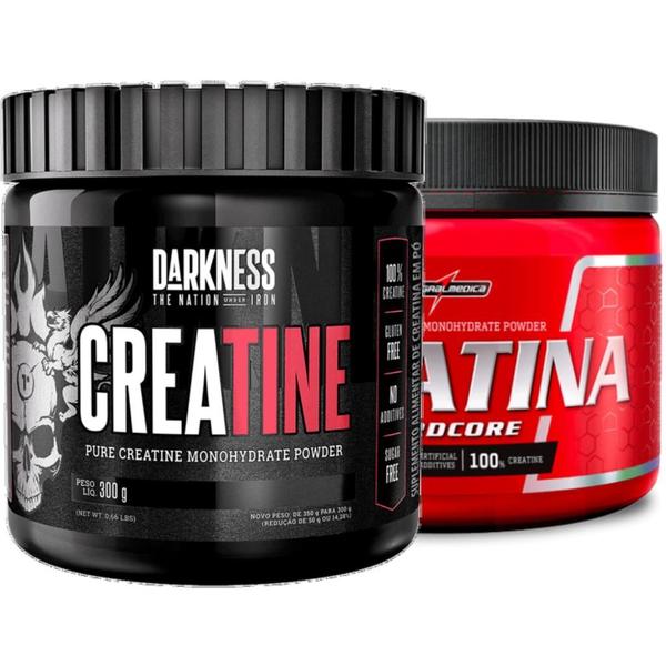 Imagem de Creatina Pura 300g Darkness + Creatina 150g Integralmedica