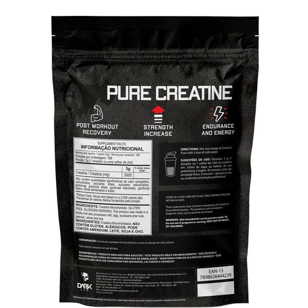 Imagem de Creatina Pura 500g + Camiseta Dark Lab