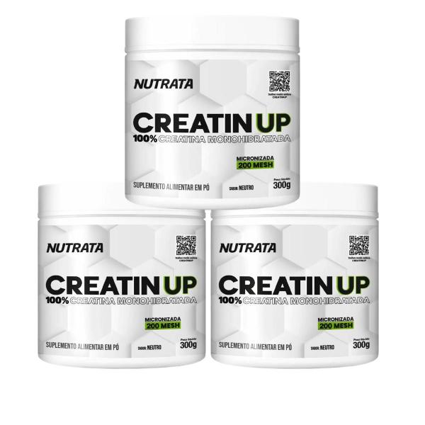 Imagem de Creatina Pura Creatine Up Monohidratada Pote 300g Nutrata