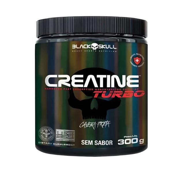 Creatina Turbo Pote 300g - Black Skull Creatina Turbo Pote 300g - Black Skull
