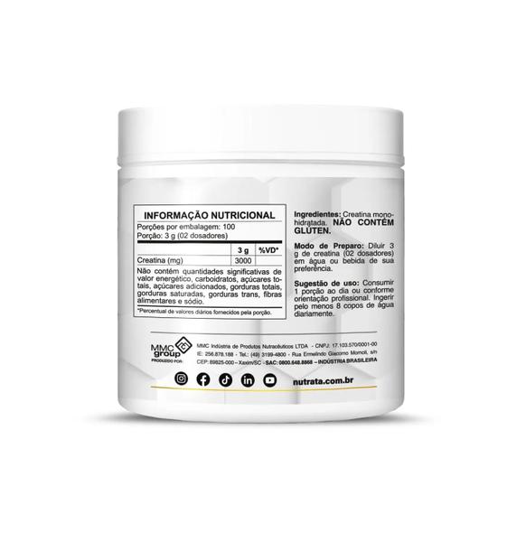 Creatina UP Monohidratada (300g) Nutrata Imagem de Creatina UP Monohidratada (300g) Nutrata