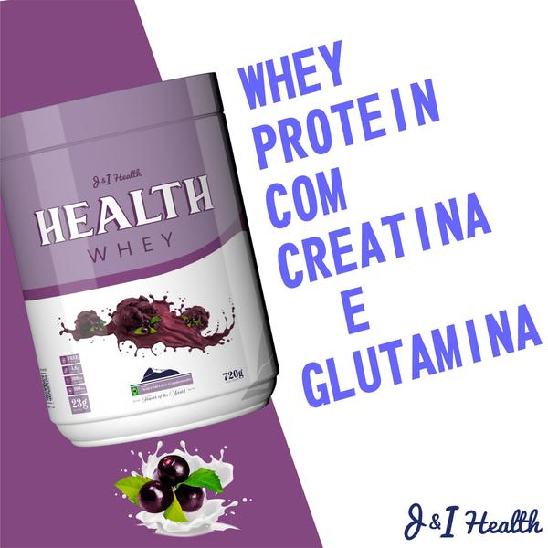 Imagem de Creatina + Whey Protein + Glutamina 720g Health Whey