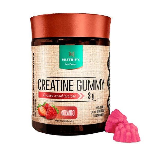 Creatine Gummy Sabor Morango - Nutrify 60 un. Imagem de Creatine Gummy Sabor Morango - Nutrify 60 un.
