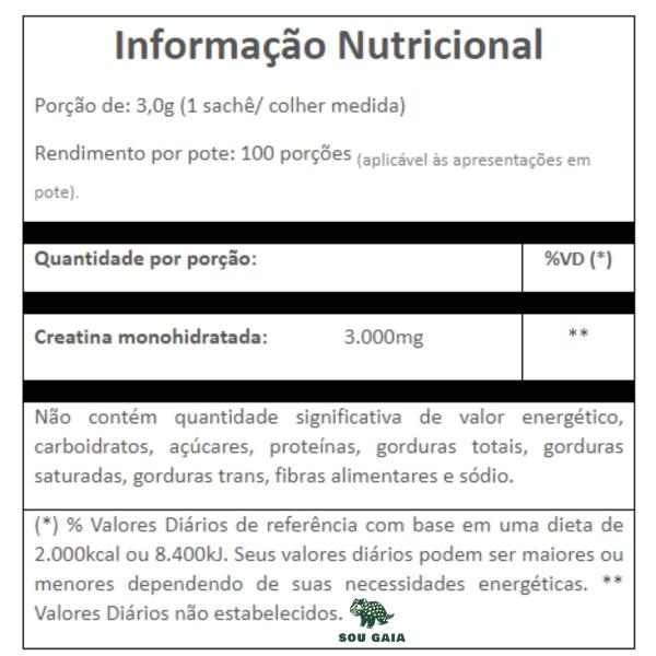 Imagem de Creatine Pura Creatina Monohidratada 300g  Vitafor