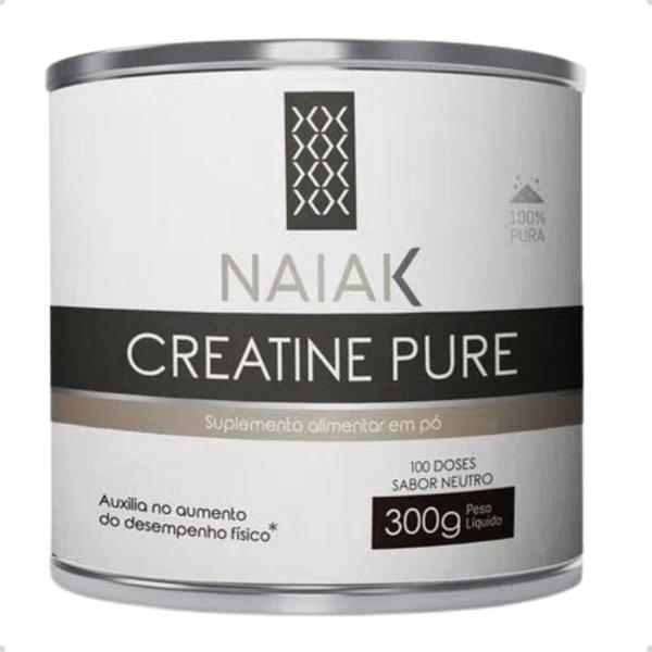 Creatine Pure 100% Monohidratada 300g Naiak Imagem de Creatine Pure 100% Monohidratada 300g Naiak