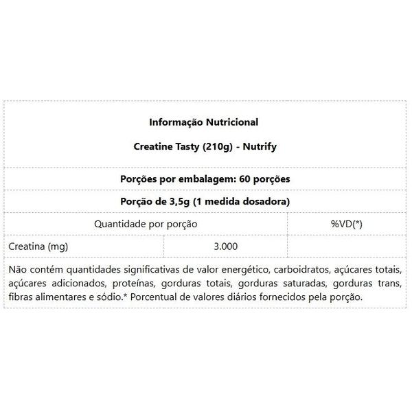 Creatine Tasty (210g) - Sabor: Morango - Nutrify Imagem de Creatine Tasty (210g) - Sabor: Morango