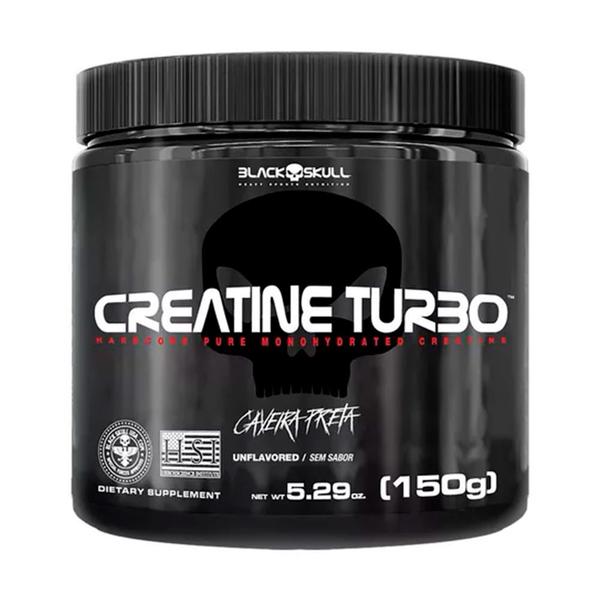 Imagem de Creatine Turbo 150g Sem Sabor Black Skull