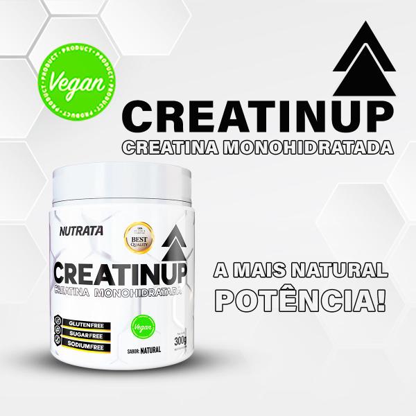 Imagem de CreatinUp - Creatina Monohidratada 100% Pura Sabor Natural (Escolha sua Quantidade) Nutrata