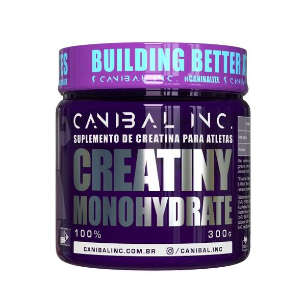 Creatiny Monohydrate Creatina Micronizada 300g - Canibal Inc Imagem de Creatiny Monohydrate Creatina Micronizada 300g - Canibal Inc