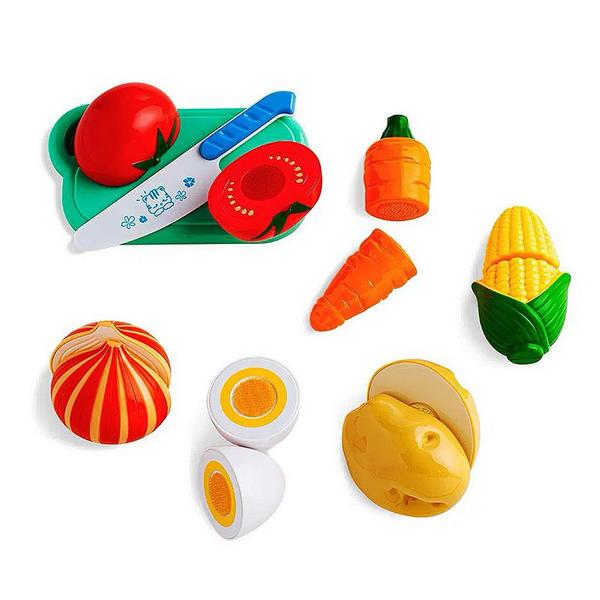 Imagem de Creative Fun Mini Feirinha Divertida de Legumes com tiras autocolantes 8 pçs - BR1108 - Multikids