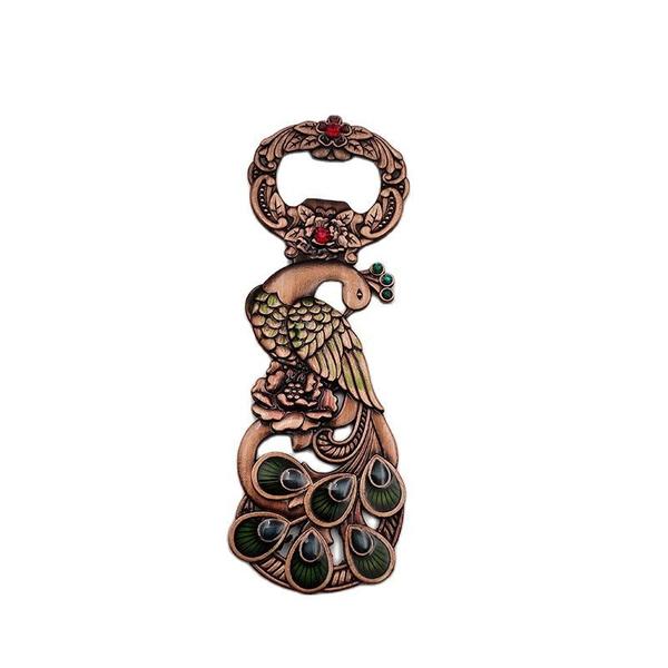 Imagem de Creative Retro Alloy Peacock Corkscrew Пивной