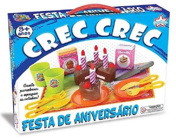 Imagem de Crec Crec Festa de Aniversário Kit Bolo Velinhas Big Star