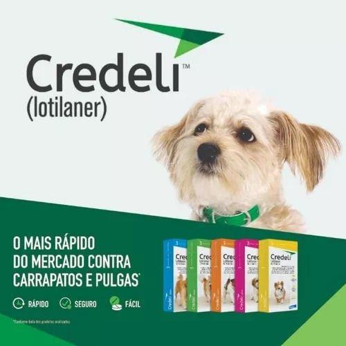 Imagem de Credeli 225mg Antipulgas Carrapatos Cães 5,5 A 11kg 3 Comp.