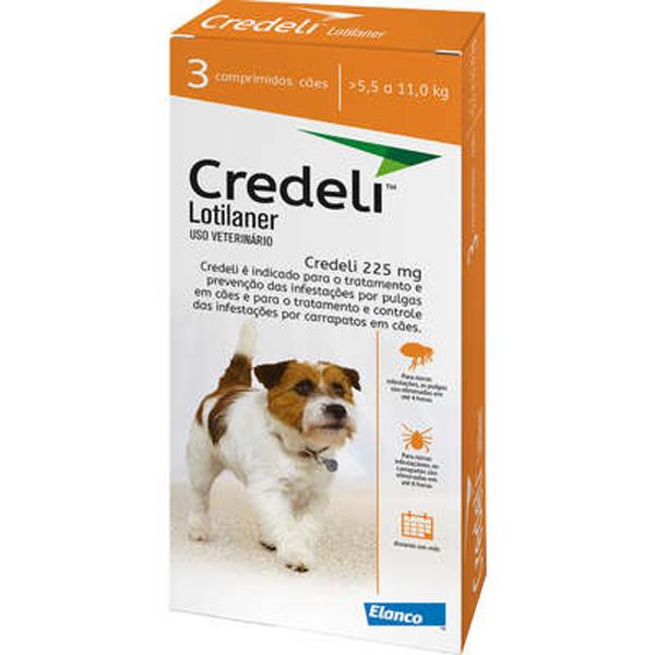 Imagem de Credeli Antipulgas Cães 5,5 a 11kg 3 comprimidos - 225mg