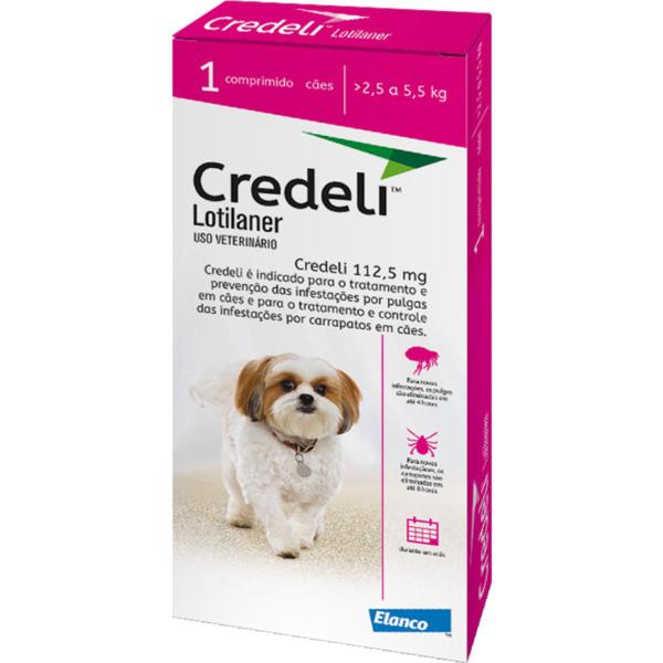 Imagem de Credeli Elanco 112,5 mg para Cães de 2,5 a 5,5 Kg - 1 Comprimido