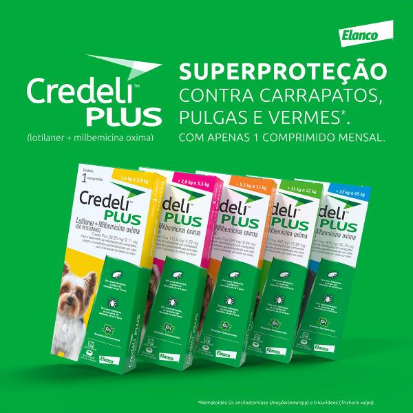 Imagem de Credeli Plus Elanco para Cães de 11 a 22 kg - 1 Comprimido