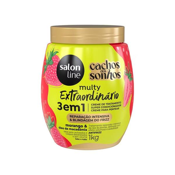 Imagem de Creme 3 em 1 Salon Line Cachos Dos Sonhos Multy Extraordinário Morango 1kg