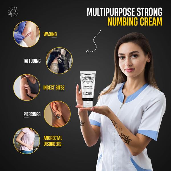 Imagem de Creme anestésico de tatuagem Nupharmisto 60mL Maximum Strength