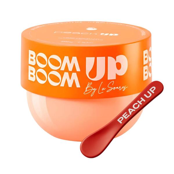 Creme Anticelulite Estrias Hidratante Boomboom Up 200g Peach Up Fragrância Pêssego Antiacne Pele Firme Bonita Lisinha Eficiente Testado Vegano Anvisa