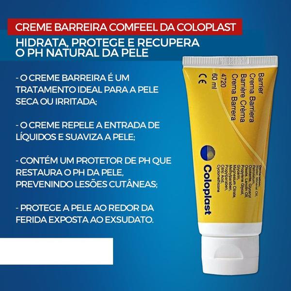 Imagem de Creme Barreira Para Tratamento De Estomias Colostomia 60ml Coloplast - 2 Unidades