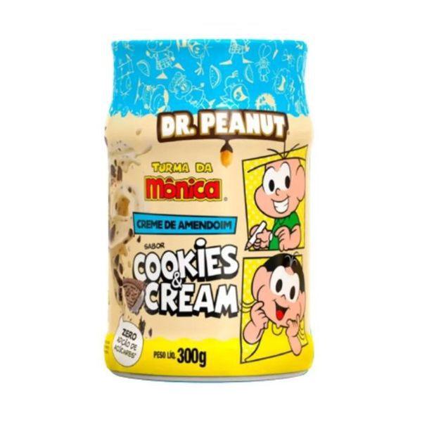 Imagem de CREME DE AMENDOIM SABOR COOKIES &amp CREAM TURMA DA MÔNICA DR. PEANUT 300G