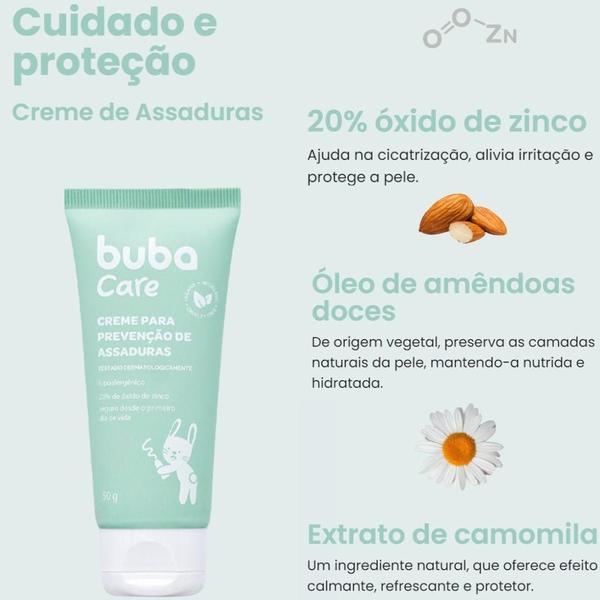 Imagem de Creme De Assaduras 50G Cuidado E Proteção 16561 Buba Care