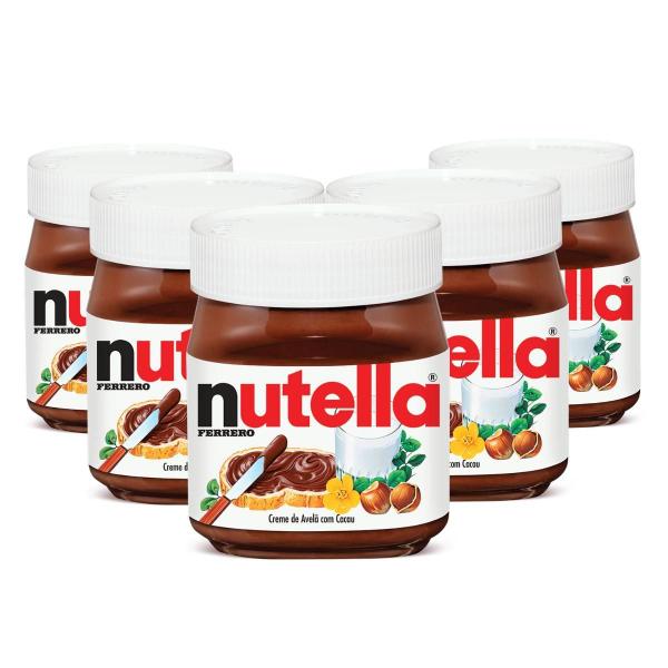 Creme De Avelã, 5 Potes De 350G Nutella Imagem de Creme De Avelã, 5 Potes De 350G Nutella