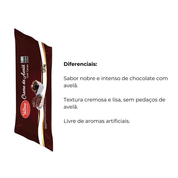 Imagem de Creme de avela c/ cacau vabene bag c/ 1 kg