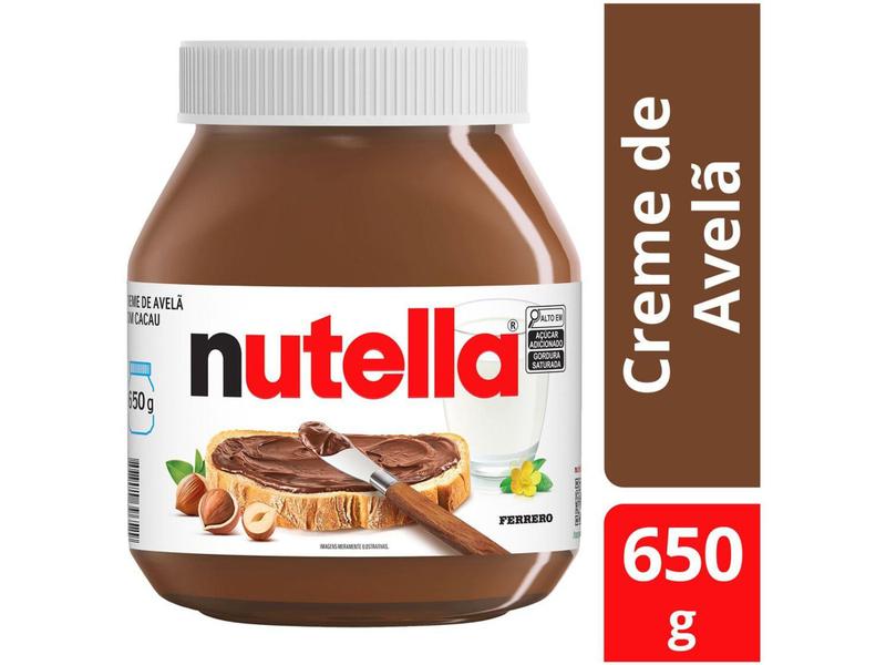 Imagem de Creme de Avelã com Cacau Nutella Ferrero 650g