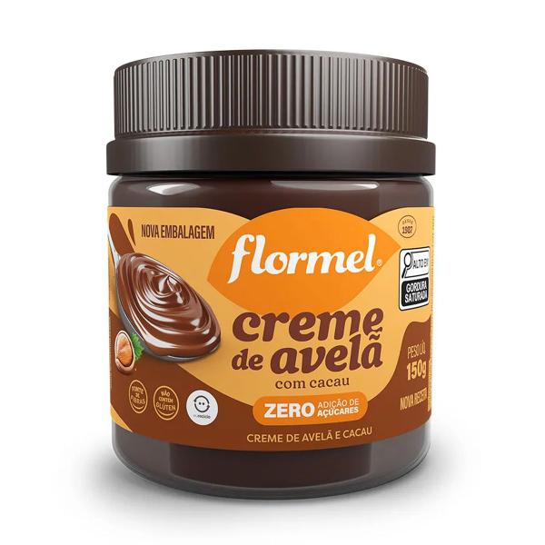 Imagem de Creme De Avelã Com Cacau Zero Açúcar Zero Glúten Flormel