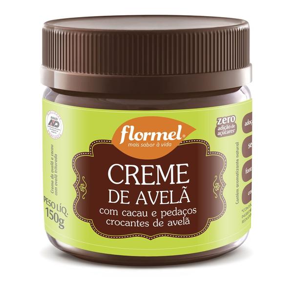 Imagem de Creme De Avelã Crocante Sem Açúcar Flormel 150g