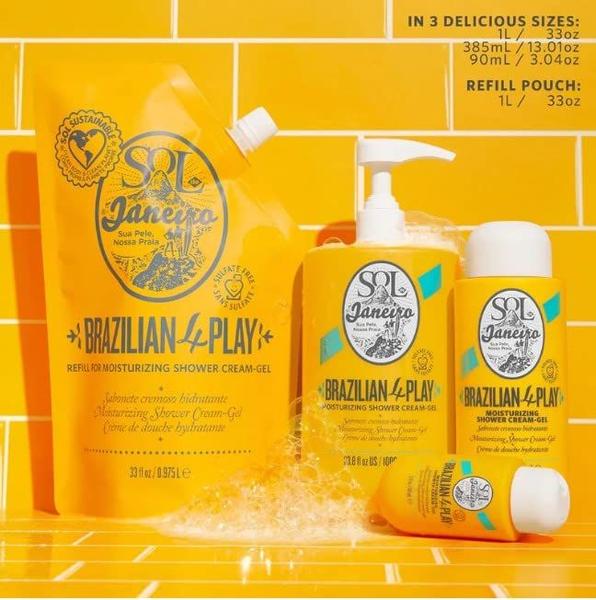 Imagem de Creme de banho em gel sabonete líquido SOL DE JANEIRO 4 Play 90mL