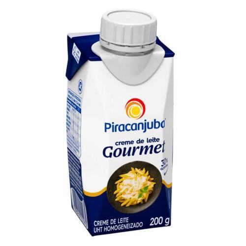 Creme de Leite Gourmet 30% Gordura 200ml piracanjuba Imagem de Creme de Leite Gourmet 30% Gordura 200ml piracanjuba