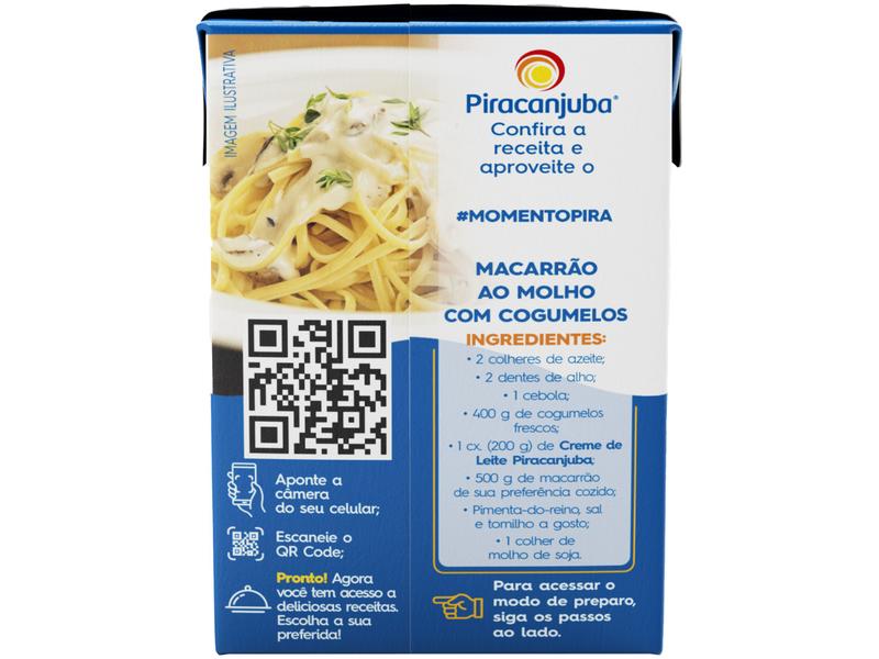 Creme de Leite Integral Piracanjuba 200g Imagem de Creme de Leite Integral Piracanjuba 200g