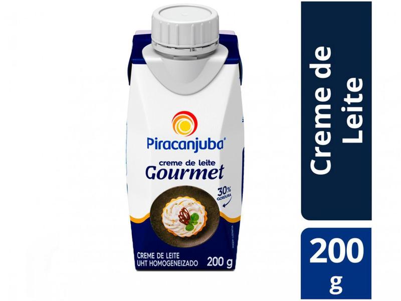 Creme de Leite Piracanjuba Gourmet 200g Imagem de Creme de Leite Piracanjuba Gourmet 200g