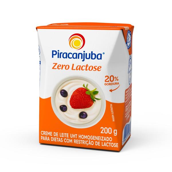 Creme de Leite Piracanjuba Zero Lactose 200g Imagem de Creme de Leite Piracanjuba Zero Lactose 200g