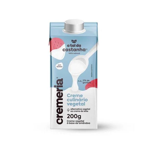 Creme de Leite Sem Lactose Cremeria ATDC - 12 unid de 200g - A Tal da Castanha Imagem de Creme de Leite Sem Lactose Cremeria ATDC - 12 unid de 200g