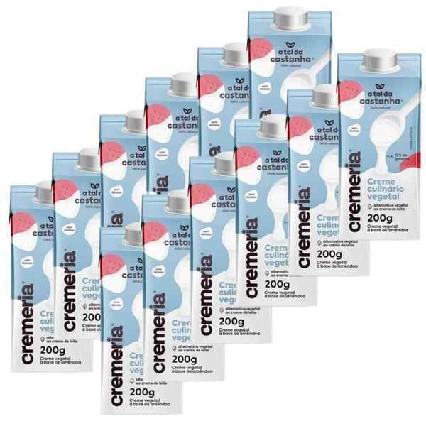 Creme de Leite Sem Lactose Cremeria ATDC - 12 unid de 200g - A Tal da Castanha Imagem de Creme de Leite Sem Lactose Cremeria ATDC - 12 unid de 200g