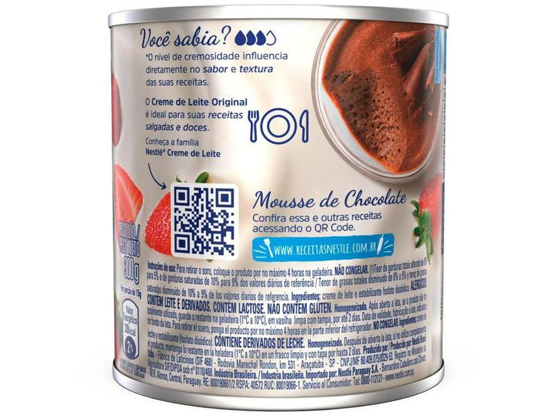 Creme de Leite Tradicional 300g Nestlé Imagem de Creme de Leite Tradicional 300g Nestlé