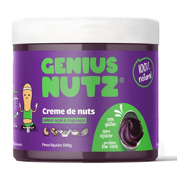Creme De Nuts Sabor Açaí E Cupuaçu 200g 100% Natural - Genius Nutz Imagem de Creme De Nuts Sabor Açaí E Cupuaçu 200g 100% Natural