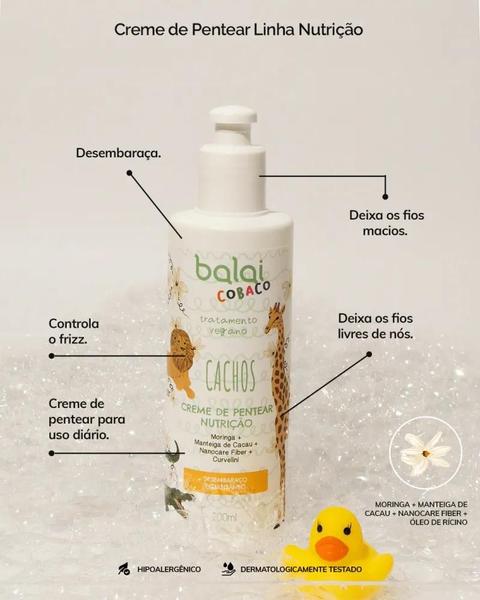 Imagem de Creme de pentear balai cobaco kids nutrição 200ml