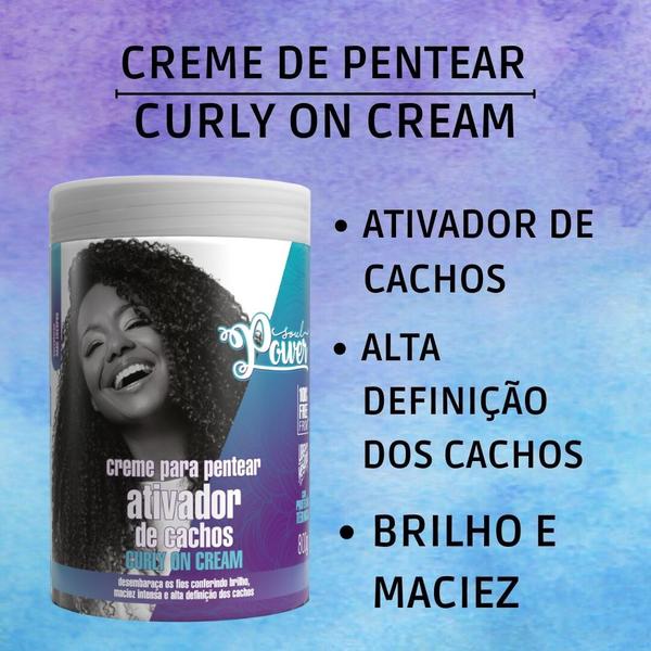 Imagem de Creme De Pentear Curly On Cream Soul Power 800g Ativador